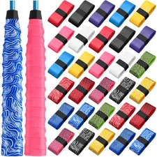 30 Pack Tennis Racket Grip Tape Multicolor Precut Anti Slip Tennis Grip Tape ...