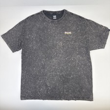 Victoria's Secret Pink Logo Dog Oversized T-Shirt Distressed Gray One Size New