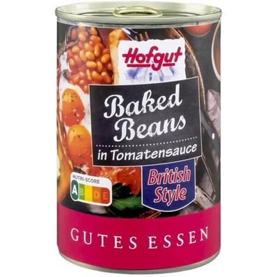 Hofgut Baked Beans 420g  weiße Bohnen in einer würzigen Tomatensauce 