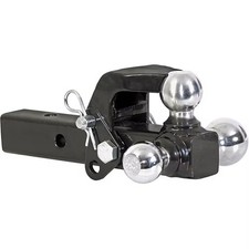 Smith Prime Tri-ball Hitch Solid Shank With Pintle Hook And Chrome Balls
