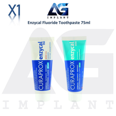 Enzycal Fluoride Toothpaste 75ml Plaque Control Daily Cleaning Oral Hygiene