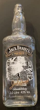 Jack Daniels empty SCENES OF LYNCHBURG #8, ONE LITER UK bottle, THE RICKYARD