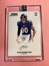 2022 Panini Instant access Kyle Hamilton SSP 7/10 RARE GREEN INK AUTO RC RAVENS
