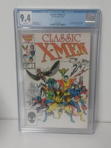 CLASSIC X-MEN #1 (Marvel Comics, 1986) CGC Graded 9.4   ~ART ADAMS ~WHITE Pages