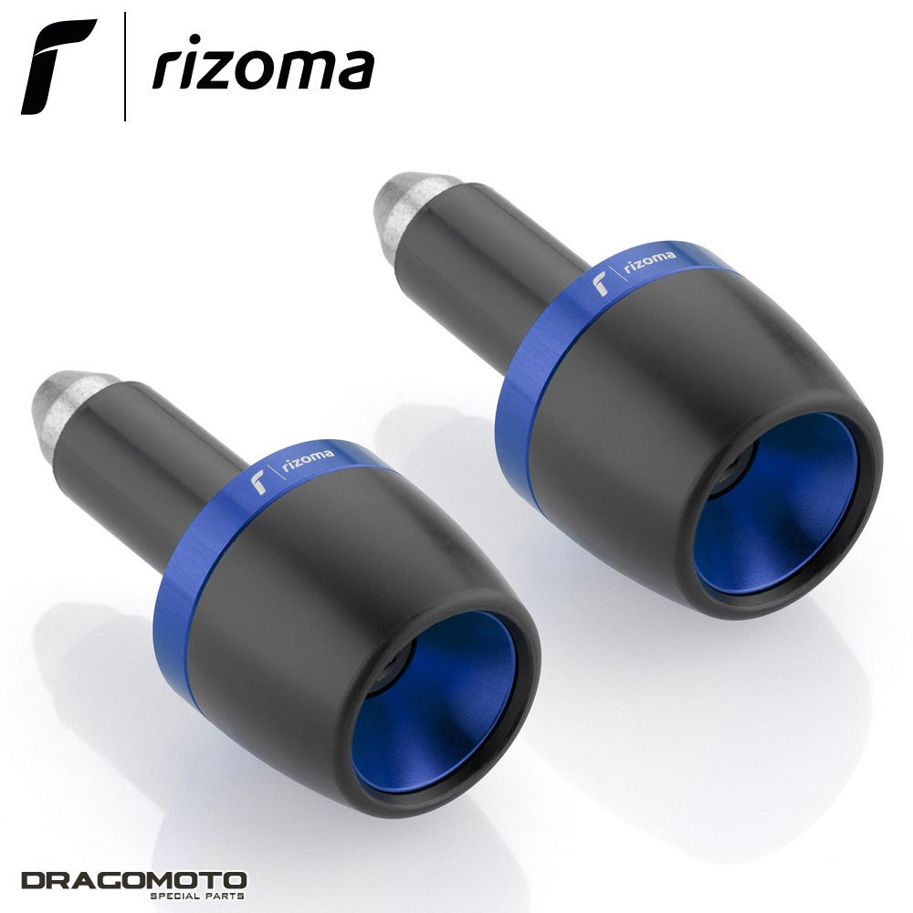 Embouts de Guidon Rizoma MA532U Bleu : Finition Premium pour Scrambler Icon 15-16