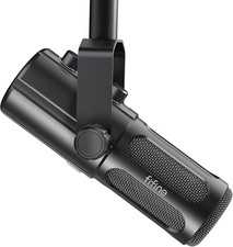 Podcast Microphone, USB/XLR Vocal Dynamic Microphone for Streaming, Recording, B