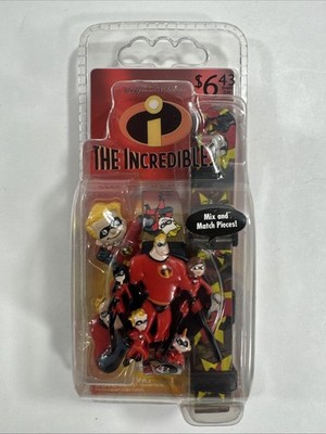 Vintage Disney Pixar The Incredibles Character Changing Digital Watch New Sealed