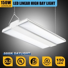 150W LED Linear High Bay Light Commercial Warehouse Shop Lighting 22500LM 5000K