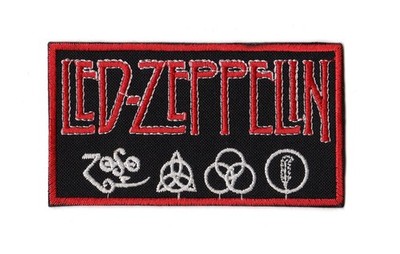 Led Zeppelin Sew On Patch English Hard Blues Folk Rock Heavy Metal Band Logo