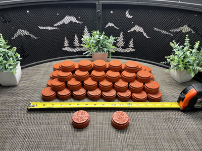 72 QTY! HUGE LOT   Victaulic FireLock Cap Orange Ductile Iron 1 1/2  / 48,3