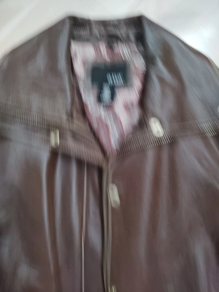 a.n.a 100% Genuine Leather Moto Jacket Women’s Small – Brown, Paisley Lining,... - Image 2 of 4