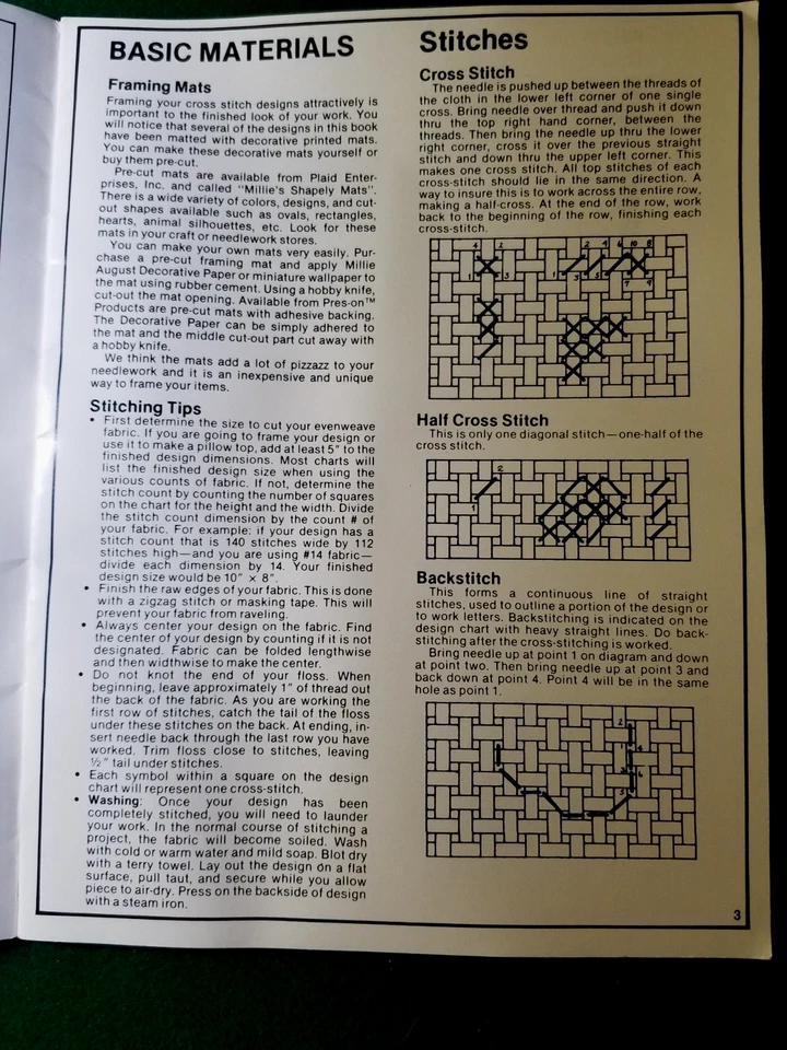 Cabbage Patch Kids Cross Stitch Design Pattern Book Xavier Roberts Vintage(1984) - Image 3 of 4