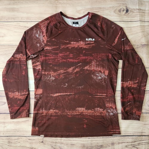 Nike LeBron James Langarmshirt Herren Größe M Rot Basketball Training NBA - Bild 1 von 10