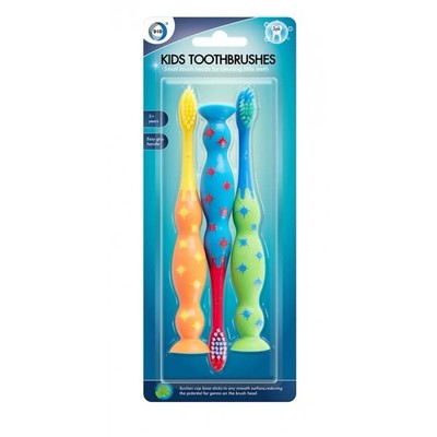 3 Stück Kinderzahnbürsten 