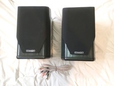 Mission V61 Bookshelf Speakers Pair + Speaker Cable Excellent Condition