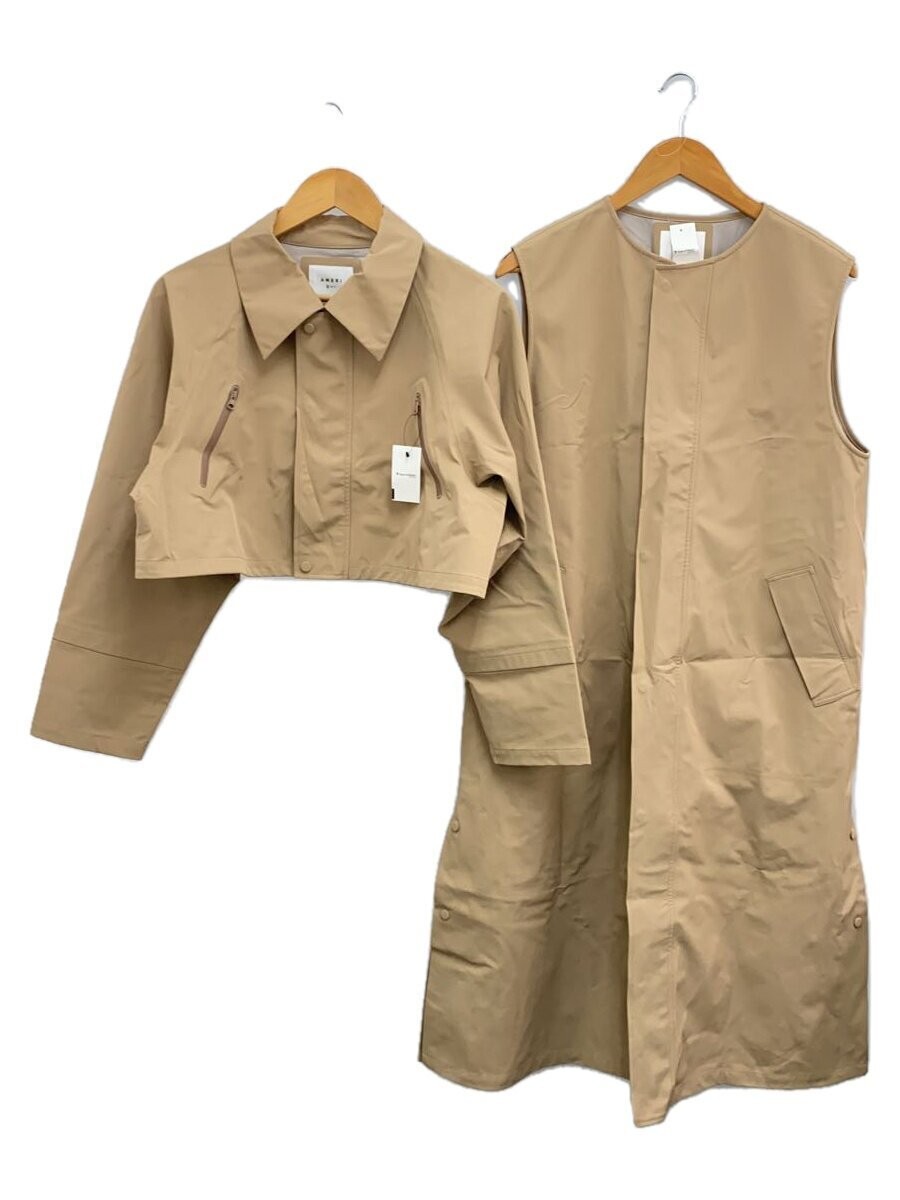 AMERI Nylon Coat S beige lightweight casual jacke… - image 1