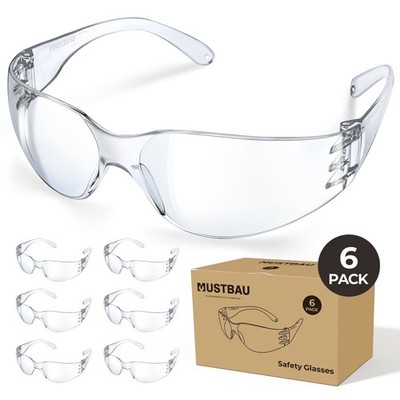 6er Pack Arbeitsschutzbrille Schutzbrille UV-Schutz Antibeschlag Anti Kratzer