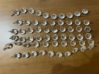 59 Ind. Clear Glass Crystal 6 Sets Prism Garland Strands Chandelier Part Brass — photo 1