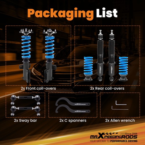 Upgrade Performance Coilovers for Ford Mustang S197 2005-2014 w/ Drop links - Picture 8 of 12