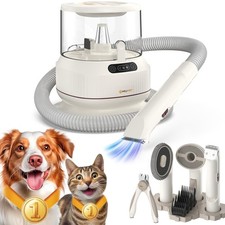 Dog Grooming Vacuum Kit, 2.5L Large Capacity, Dogs  Cats Vacuum for Shedding...