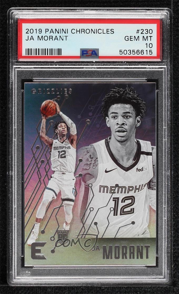 2019-20 Panini Chronicles Essentials Ja Morant #230 PSA 10 GEM MT Rookie RC 15vg
