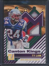 2025 Panini Donruss Football Ty Law #CK-TLW Canton Kings Patch /49