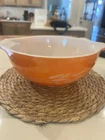 PYREX Autumn Harvest Wheat 443 Cinderella Mixing Bowl 2.5L Orange Vintage