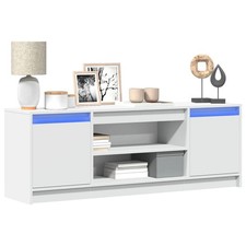 TV Schrank mit LED-Beleuchtung Lowboard Fernsehschrank Fernsehtisch vidaXL