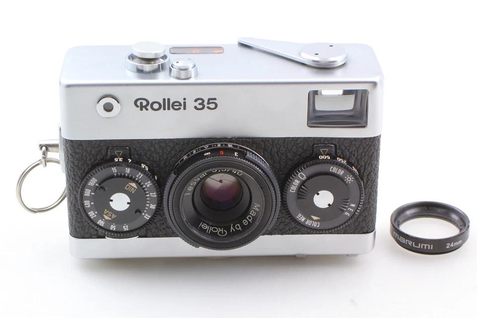 Meter Works [ N MINT ] Rollei 35 Tessar Silver film Camera 40mm f/3.5 From JAPAN - Image 3 of 4