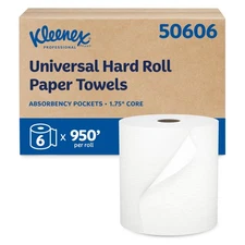 Professional Universal Hard Roll Paper Towels, Bulk (50606), Hardwound 1.75" ...