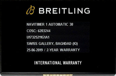 Breitling Navitimer 1 U17325211G1A1 Genuine Swiss Watch Certificate Warranty