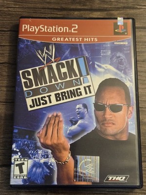 WWE Smackdown Just Bring It  GAME CASE WITH MANUAL for Sony PlayStation 2