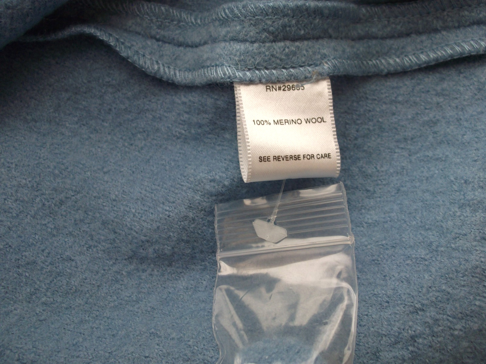 "Pendleton" Merino Wool Light Blue Button Jacket … - image 13