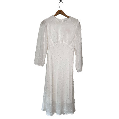 Chicwish Woman's Cotton Candy Sheer Maxi Dress In White Size