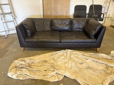 IKEA Stockholm 3 seater leather sofa