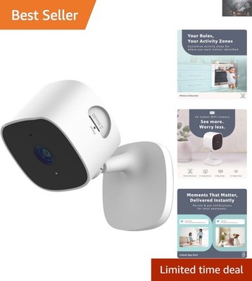 Wireless 2K HD Indoor Security Camera - Two-Way Talk & Cloud Storage Options