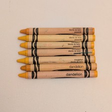 Crayola Retired Dandelion Yellow Crayons Set of 7