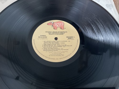 Sgt. Pepper’s Lonely Hearts Club Band Soundtrack Double Vinyl Lp With Poster - Picture 12 of 24