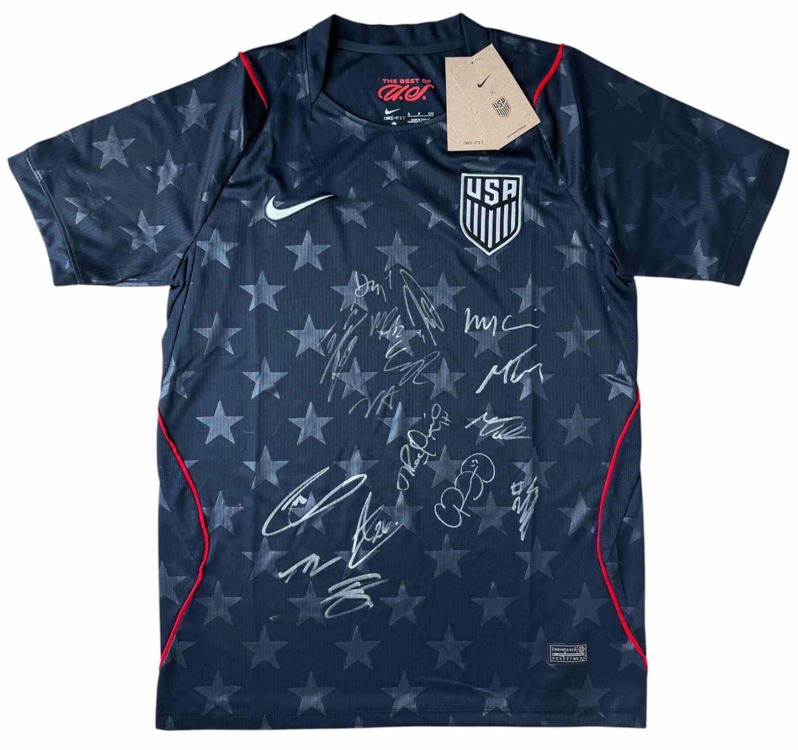 2026 USMNT United States Signed FIFA World Cup Team Jersey 16 AUTOS Pulisic ++