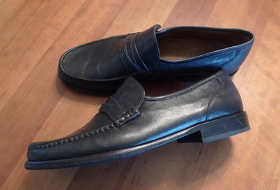 elegante Sioux Herren Schuhe Halbschuhe Slipper Penny Loafer Mokassin Gr. 9 (43)
