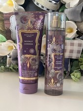 Bath  Body Works Moonlit Goddess Fine Fragrance Mist And Body Cream Set 2