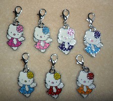 Clip On Charm Enamel Kitty - Bracelet