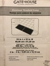 24" x 32" Solid Wheelchair Threshold Home Access Ramp (2" - 4" Height)