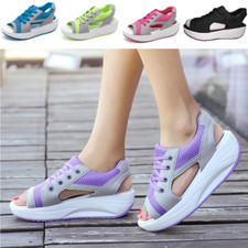 Summer Muffin Sandals Casual Flat Peep Toe Paneled Lace-up Summer Women Shoe UK