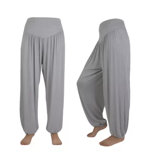 Women Elastic Loose Modal Cotton Soft Yoga Sports Dance Harem Pants Trousers - Picture 48 of 57
