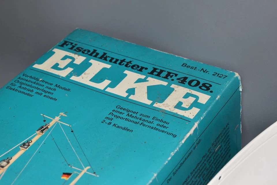 Graupner 2127 Fischkutter HF.408. Elke Boot Vintage Bausatz Rarität Fach #H3H - Bild 3 von 4
