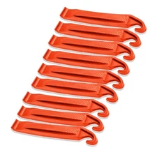 9 (Nine) Pack Bicycle Tire / Tube Change Removal Levers Tool Set - Red