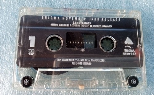 Enigma November 1988 Release Pt Two Cassette Candlemass Helstar EPRO-147 Promo - Picture 3 of 4