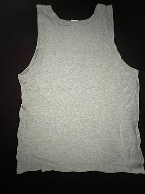 Gap Body Men's Vintage 90's Fitted Gray Tank Top Size XS w