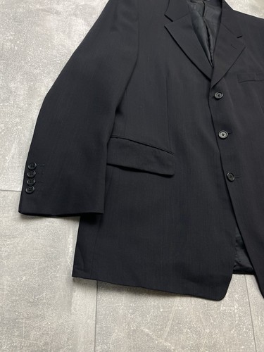 Vintage Yves Saint Laurent Black Mens Suit Blazer Pants Size 54R YSL - Picture 4 of 24